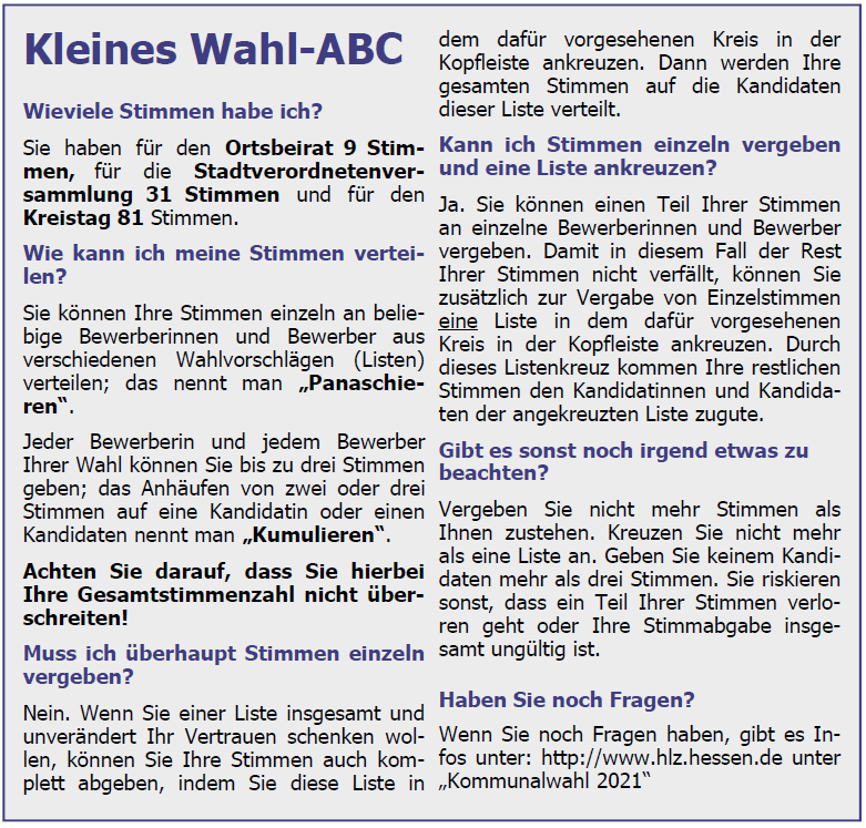 kleines Wahl ABC 21